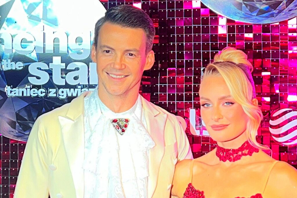Krzysztof Kwiatkowski i Sara Janicka w studiu Tańca z gwiazdami